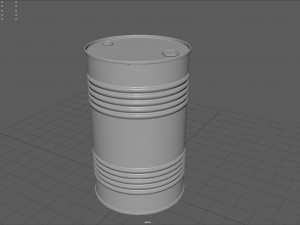 Oil Barrel 3D Model