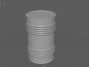 Oil Barrel 3D Model