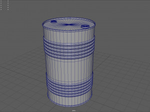 Oil Barrel 3D Model