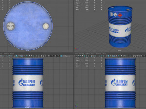 Oil Barrel 3D Model