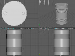 Oil Barrel 3D Model