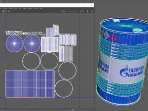 Oil Barrel 3D Model
