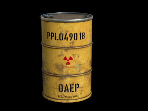 Radioactive waste barrel 3Dモデル