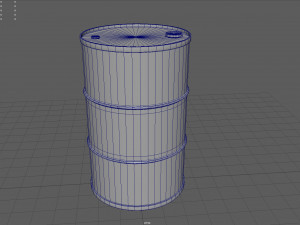 Radioactive waste barrel 3Dモデル