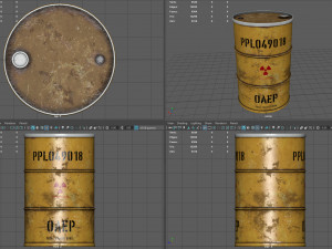 Radioactive waste barrel 3Dモデル