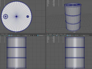 Radioactive waste barrel 3D Model
