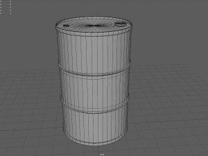 Radioactive waste barrel 3Dモデル