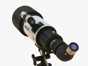 Modern Telescope 3D Model