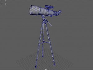 Modern Telescope Modelo 3D