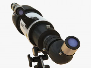 Modern Telescope 3D Model
