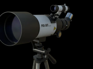 Modern Telescope 3D Model