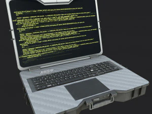 Laptop Taktis Model 3D