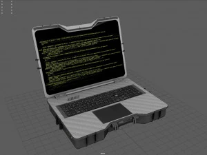 Laptop Taktis Model 3D