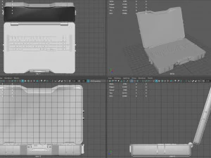 Laptop Taktis Model 3D