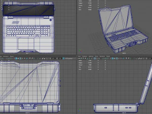 Laptop Taktis Model 3D