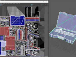 Laptop Taktis Model 3D