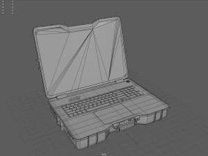 Laptop Taktis Model 3D