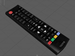 Remote Control for TV 3D Model