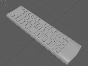 Remote Control for TV 3D Model