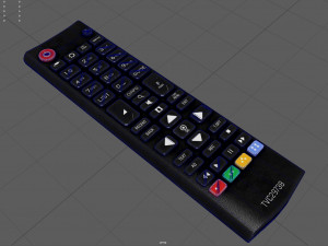 Remote Control for TV 3D Model