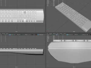 Remote Control for TV 3D Model