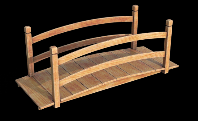 Garden Bridge 3Dモデル .c4d .max .obj .3ds .fbx .stl .blend 