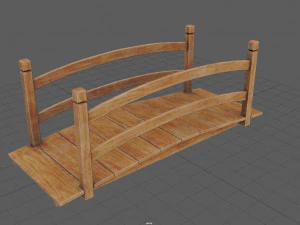 Most ogrodowy Model 3D