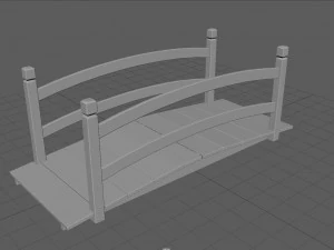 Most ogrodowy Model 3D