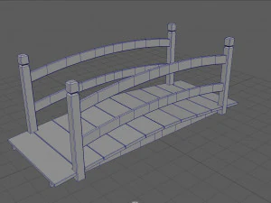 Most ogrodowy Model 3D