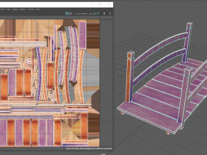 Most ogrodowy Model 3D