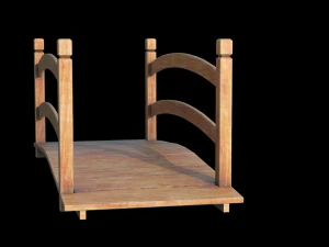 Most ogrodowy Model 3D