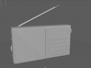 Portable Radio Modelo 3D