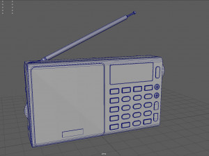 Portable Radio Modelo 3D