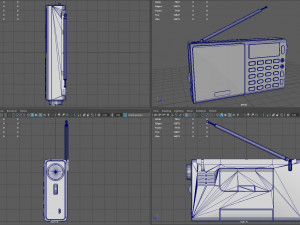 Portable Radio Modelo 3D