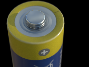 AA alkaline batteries Model 3D