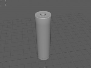 AA alkaline batteries Model 3D