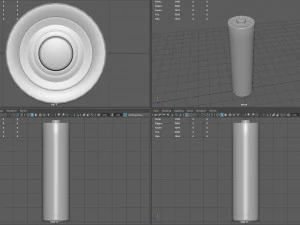 AA alkaline batteries 3D Model