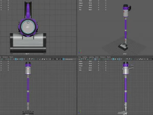 Cordless vacuum cleaner 3D Model