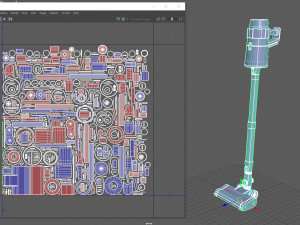 Cordless vacuum cleaner 3D Model