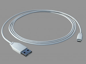 USB CABLE 3D Model