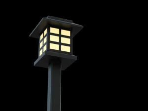 Outdoor solar light 3D Model