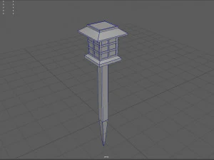 Outdoor solar light 3D Model