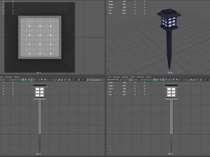 Outdoor solar light 3D Model