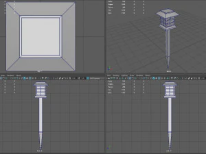 Outdoor solar light 3D Model