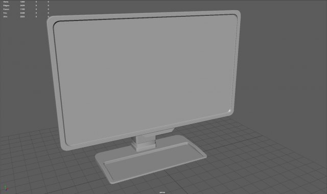Computer screen 3D Model in Computer 3DExport