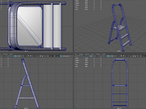 Folding ladder 3D Модель