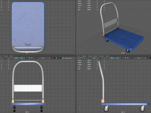 Cart Platform Truck 3D Model