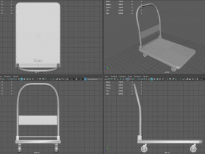 Cart Platform Truck 3D Model