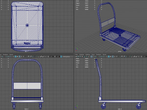 Cart Platform Truck 3D Model