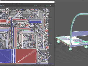 Cart Platform Truck 3D Model